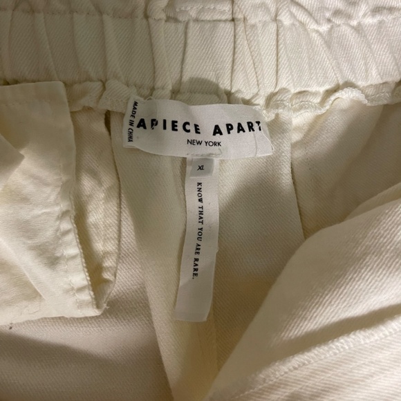 Apiece Apart New York White Linen Pants - Size XL - Picture 10 of 11